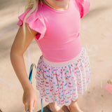 Tulle Skirt in Rainbow Butterfly