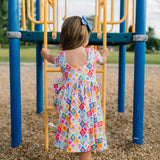 Classic Twirl Dress in Sunshine Tile