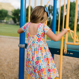 Classic Twirl Dress in Sunshine Tile