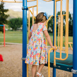 Classic Twirl Dress in Sunshine Tile