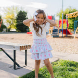 Ruffle Skort in Le Crustace