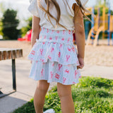 Ruffle Skort in Le Crustace