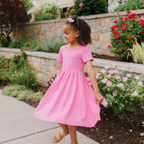 Day Dress in Bubblegum