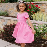 Day Dress in Bubblegum