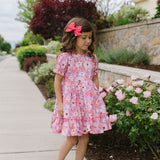 Aura Poplin Dress in Love is Blooming