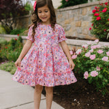 Aura Poplin Dress in Love is Blooming