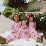 Aura Poplin Dress in Love is Blooming