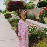 Long Sleeve Leggy Romper in Love is Blooming