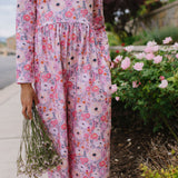 Long Sleeve Leggy Romper in Love is Blooming