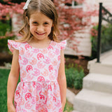 Ruffle Romper in Horse Shoe