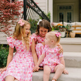 Ruffle Romper in Horse Shoe