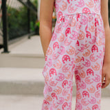 Ruffle Romper in Horse Shoe