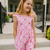 Ruffle Romper in Horse Shoe