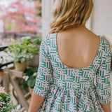 Emile Dress in Wildflower Grid