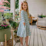 Emile Dress in Wildflower Grid