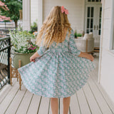 Emile Dress in Wildflower Grid