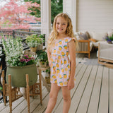 Macie Romper in Lemonade