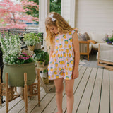 Macie Romper in Lemonade