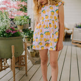 Macie Romper in Lemonade