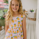 Macie Romper in Lemonade