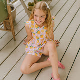 Macie Romper in Lemonade