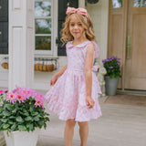 Lara Poplin Dress in Peach of my Heart