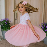 Tutu Dress in Ditsy Bunny