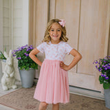 Tutu Dress in Ditsy Bunny