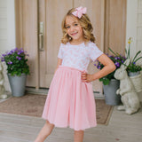 Tutu Dress in Ditsy Bunny