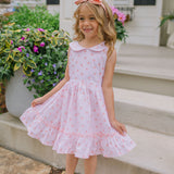 Lara Poplin Dress in Peach of my Heart