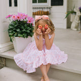 Lara Poplin Dress in Peach of my Heart