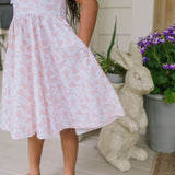 Valerie Dress in Ditsy Bunny
