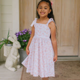 Valerie Dress in Ditsy Bunny