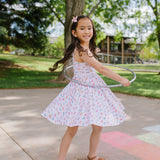 Camila Dress in Rainbow Butterfly