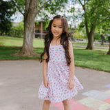 Camila Dress in Rainbow Butterfly