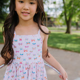 Camila Dress in Rainbow Butterfly