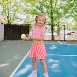 Ashlyn Athletic Skort in Carnation Crinkle