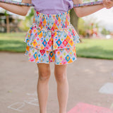 Ruffle Skort in Sunshine Tile
