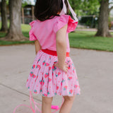 Tulle Skirt in Strawberry Dream