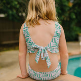 Monroe Swim in Wildflower Grid