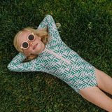 Lyanna Swim in Wildflower Grid