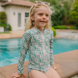 Lyanna Swim in Wildflower Grid