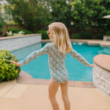 Lyanna Swim in Wildflower Grid