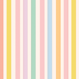 Amelia Romper in Pastel Stripe