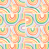Ruffle Skirt in Primary Rainbow