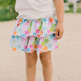 Ruffle Skort in Palm Tree