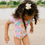 Zoey Swim in Pink Flowers