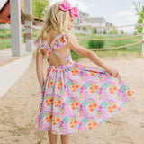 Rosita Dress in Pink Flowers
