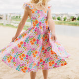 Rosita Dress in Pink Flowers