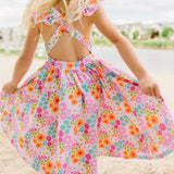 Rosita Dress in Pink Flowers